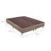 Base para Cama Box King Linen (30x193x203) Bege