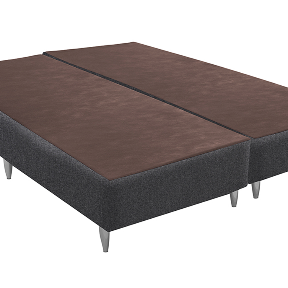 Base para Cama Box King Linen (30x193x203) Cinza