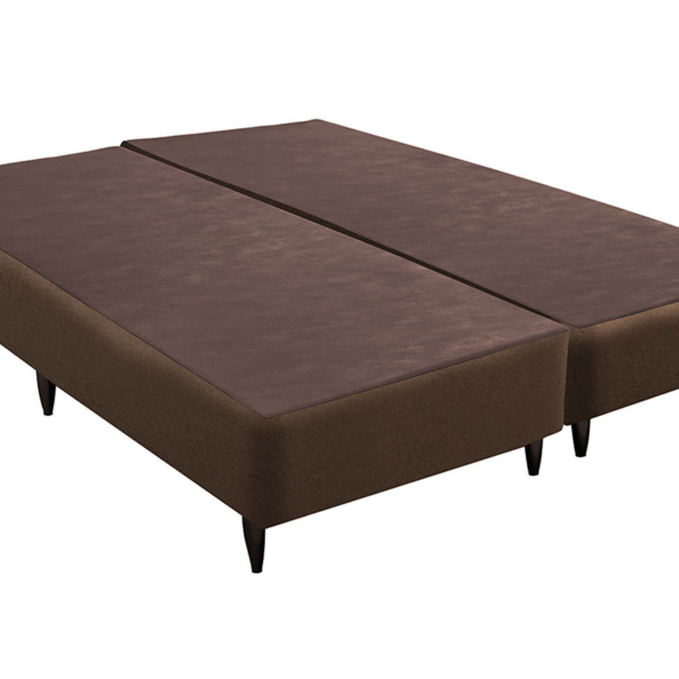 Base para Cama Box King Linen (30x193x203) Marrom