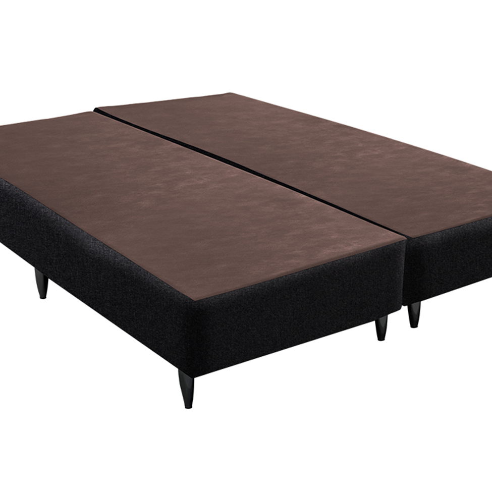 Base para Cama Box King Linen (30x193x203) Preta
