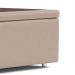 Base para Cama Box Queen Americana com Baú Bege
