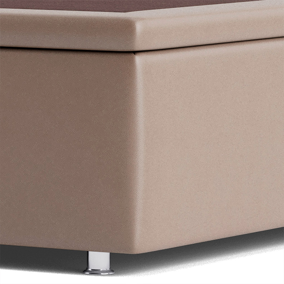Base para Cama Box Queen Americana com Baú Bege