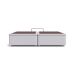 Base para Cama Box Queen Americana com Baú Branca