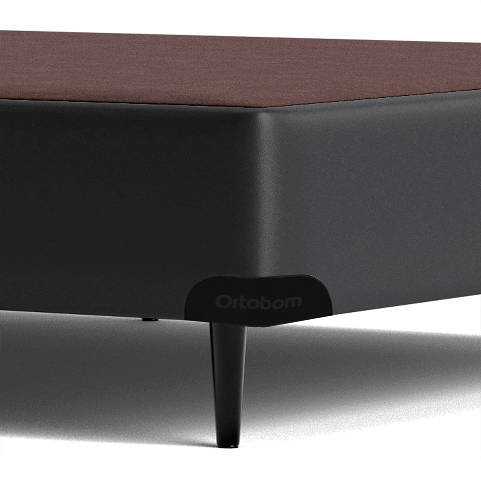 Base para Cama Box Queen Cori I Cinza