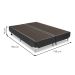 Base para Cama Box Queen Cori II Cinza