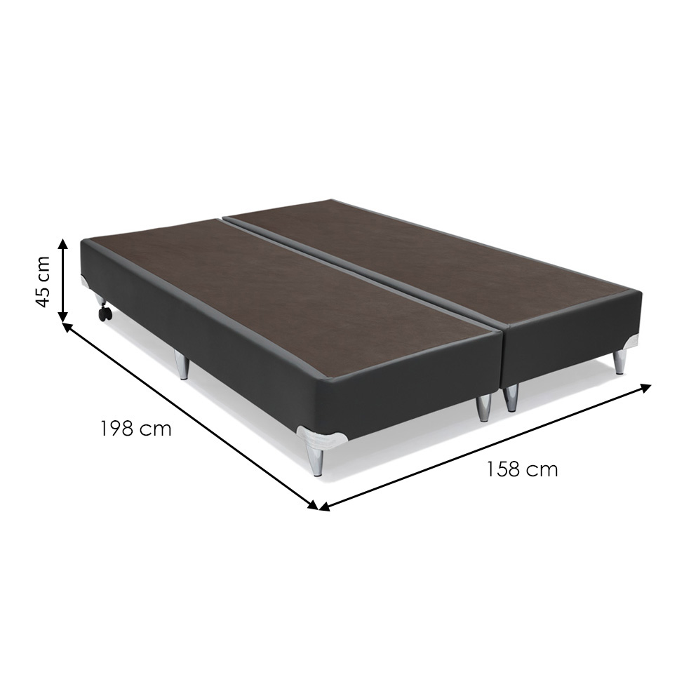 Base para Cama Box Queen Cori II Cinza