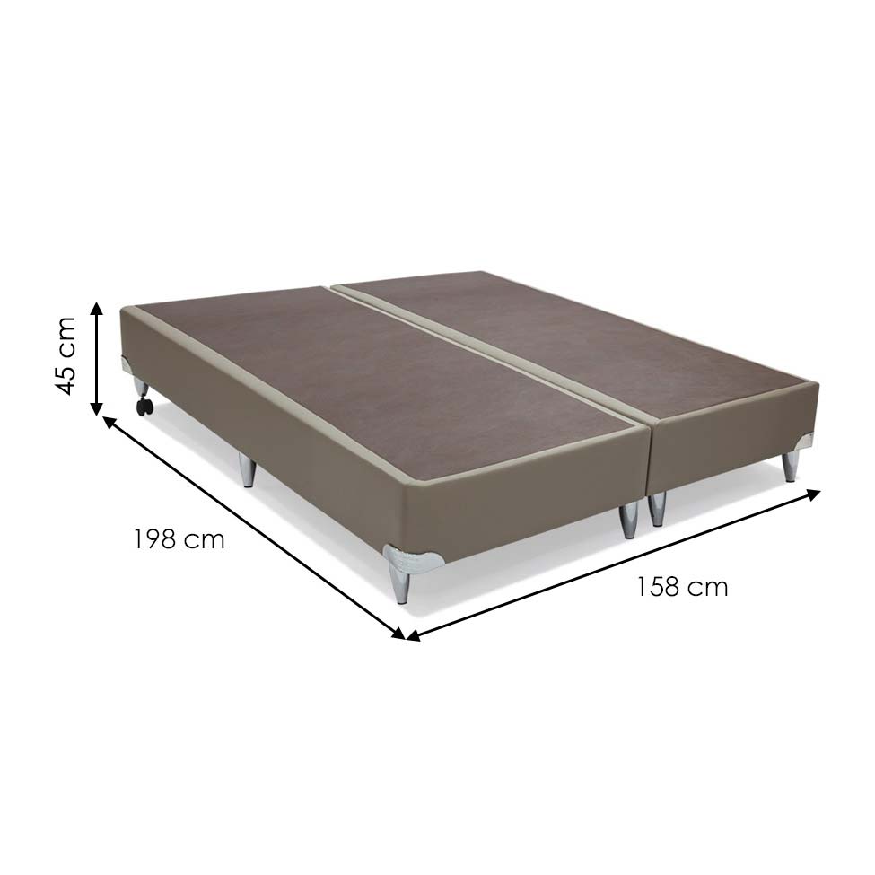 Base para Cama Box Queen Cori II Creme