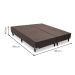 Base para Cama Box Queen Cori II Marrom