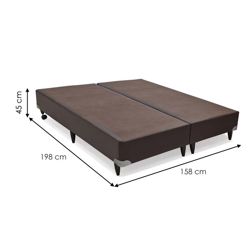 Base para Cama Box Queen Cori II Marrom