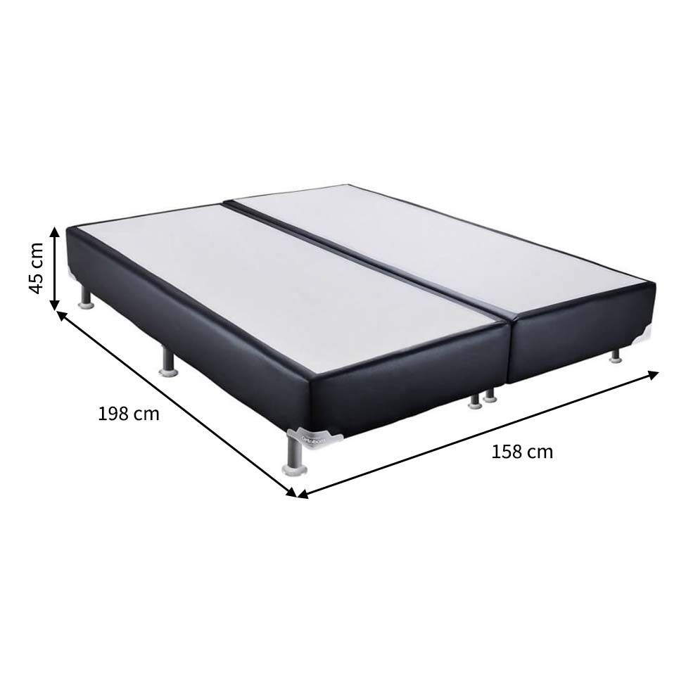 Base para Cama Box Queen Cori II Preto