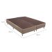 Base para Cama Box Queen Linen (23x158x198) Bege