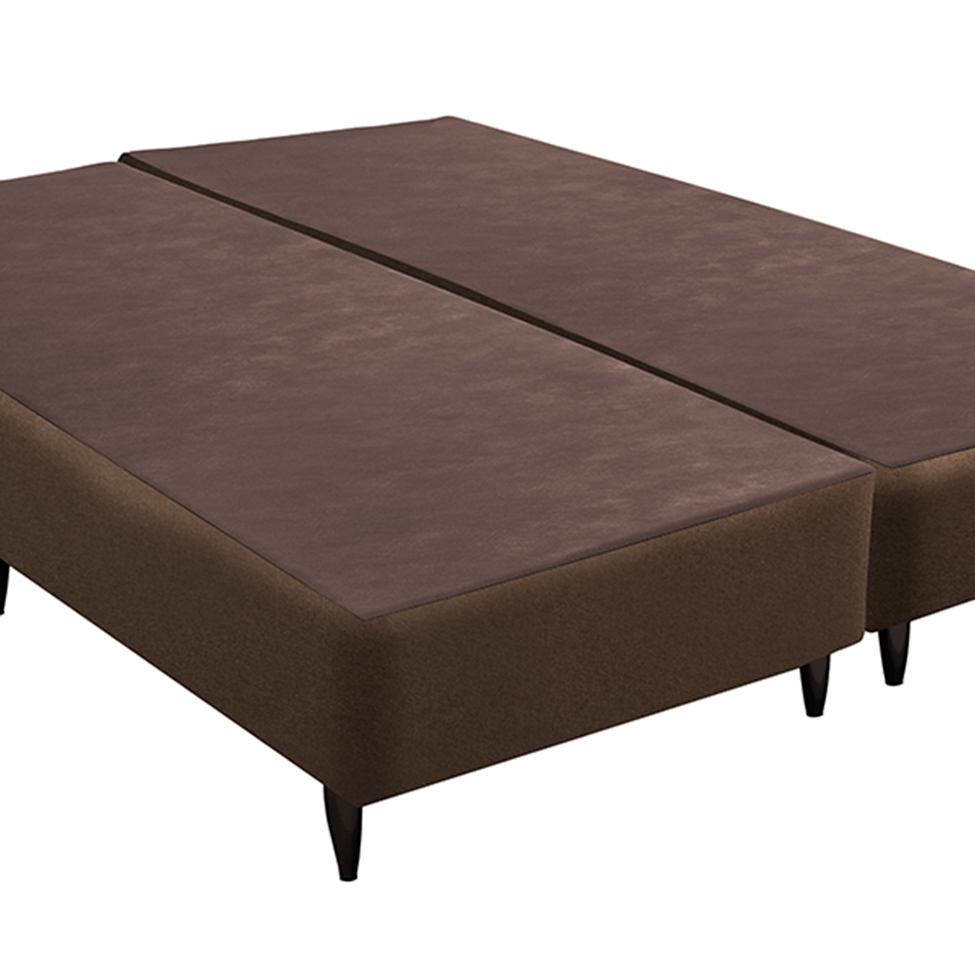 Base para Cama Box Queen Linen (23x158x198) Marrom