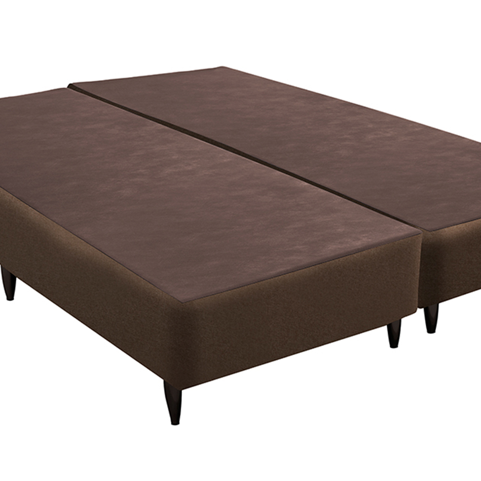 Base para Cama Box Queen Linen (30x158x198) Marrom