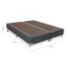 Base para Cama Box Queen Orthotel Luxo Grafite