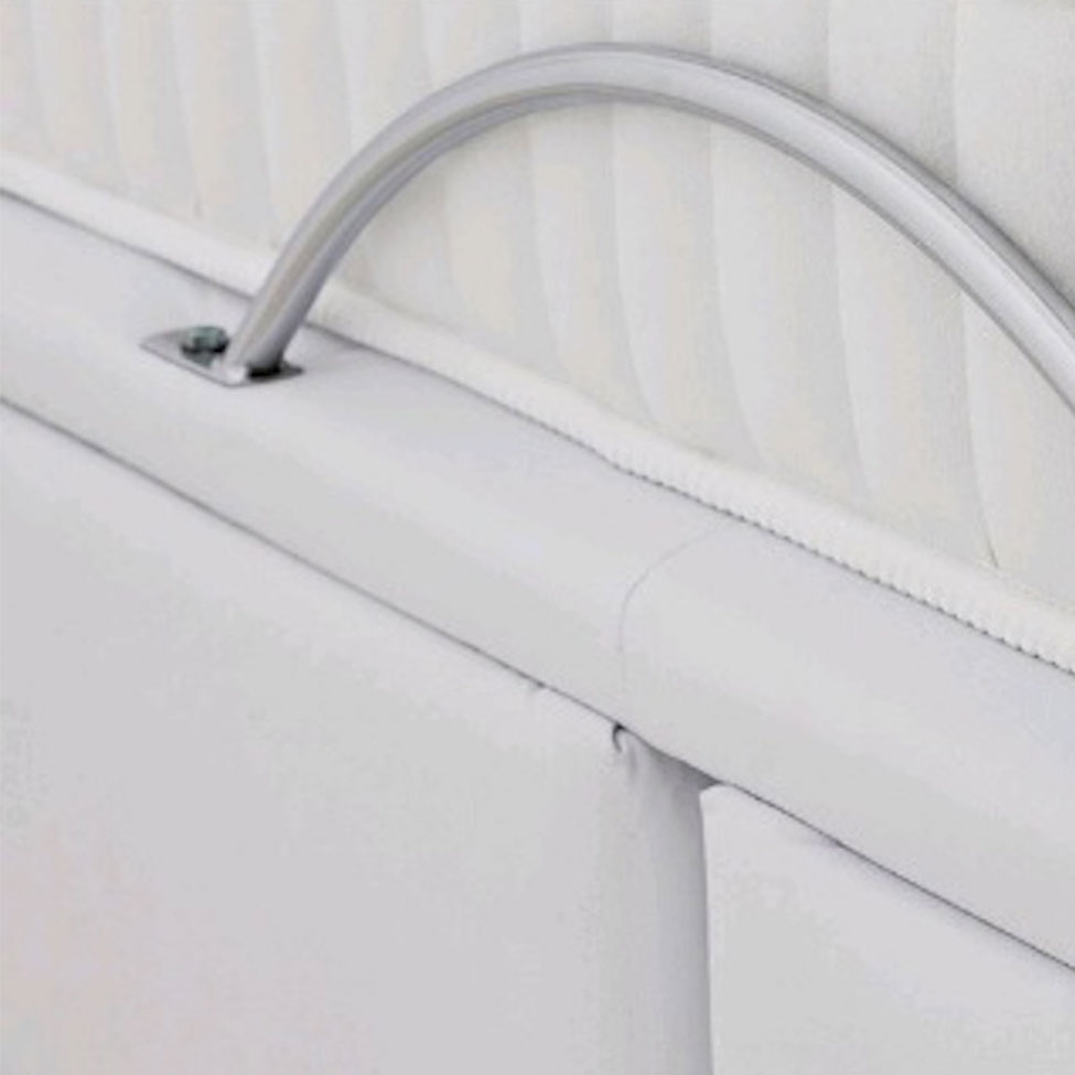 Base para Cama Box Queen Physical com Baú (39x158x198) Branca