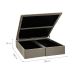Base para Cama Box Queen Physical l com Baú (39x158x198) Bege