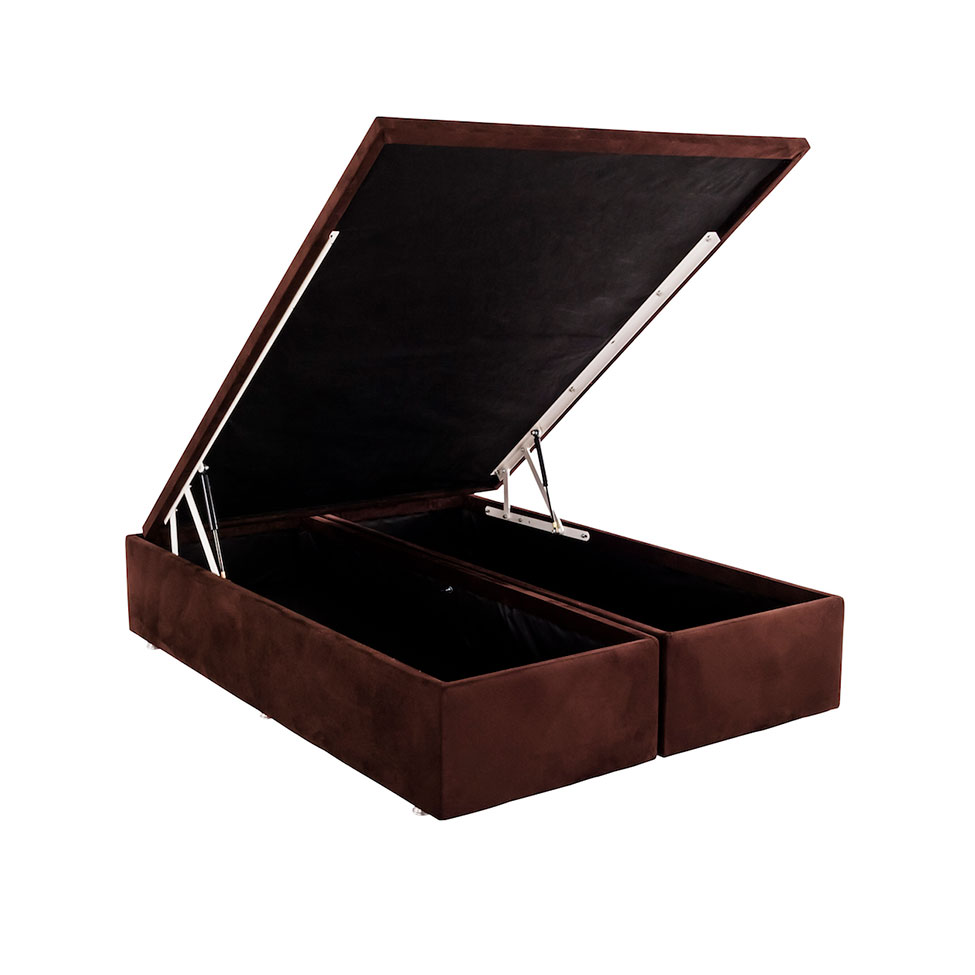 Base para Cama Box Queen Physical l com Baú (39x158x198) Marrom