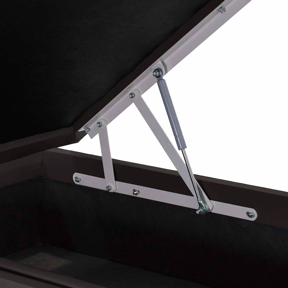 Base para Cama Box Queen Physical l com Baú (39x158x198) Marrom