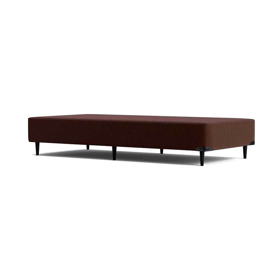 Base para Cama Box Solteiro Camurça I Marrom