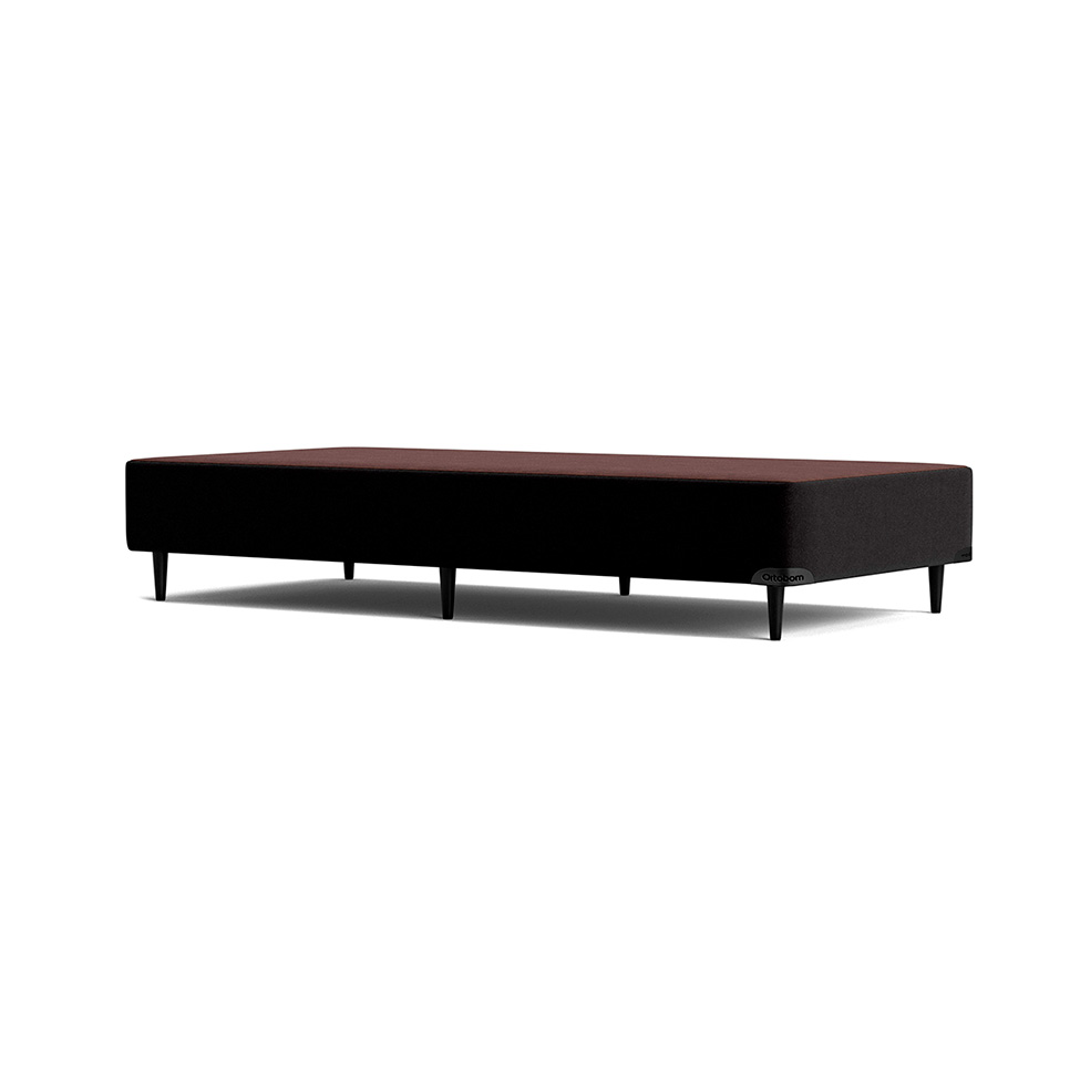 Base para Cama Box Solteiro Camurça I Preta