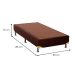 Base para Cama Box Solteiro Camurça II Marrom