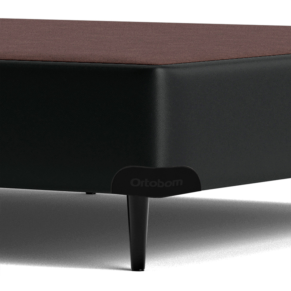 Base para Cama Box Solteiro Cori I Cinza