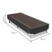 Base para Cama Box Solteiro Cori II Cinza