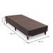 Base para Cama Box Solteiro Cori II Marrom