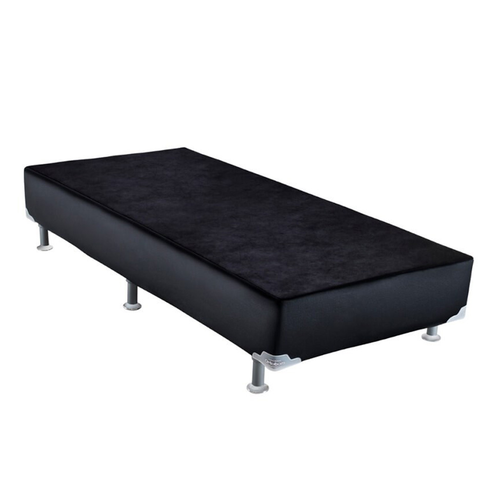 Base para Cama Box Solteiro Cori II Preta