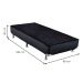Base para Cama Box Solteiro Cori II Preta