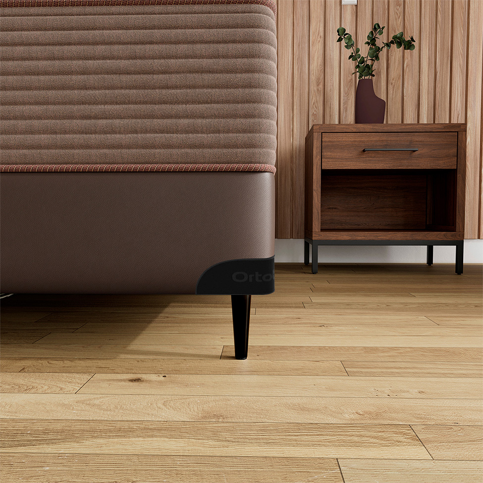 Base para Cama Box Solteiro Florence l (23x78x188) Marrom
