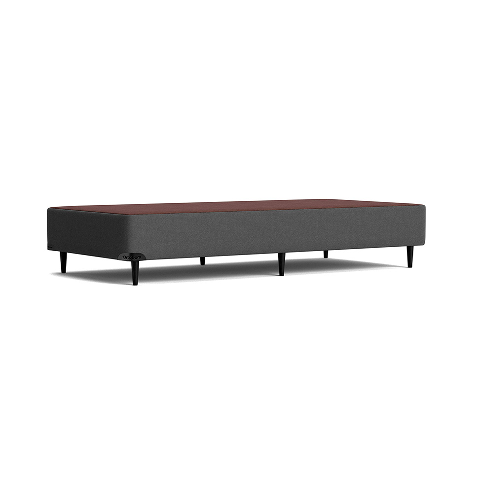Base para Cama Box Solteiro Florence ll (23x108x198) Cinza