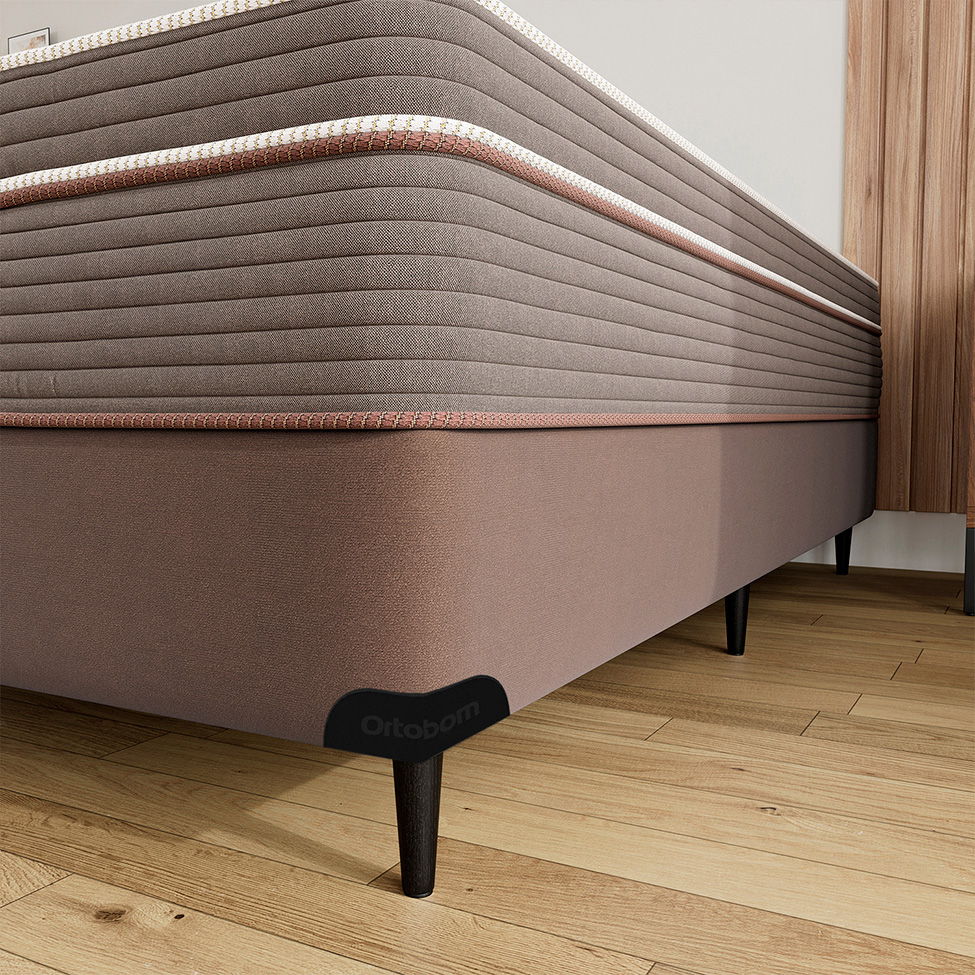 Base para Cama Box Solteiro Florence ll (23x108x198) Marrom