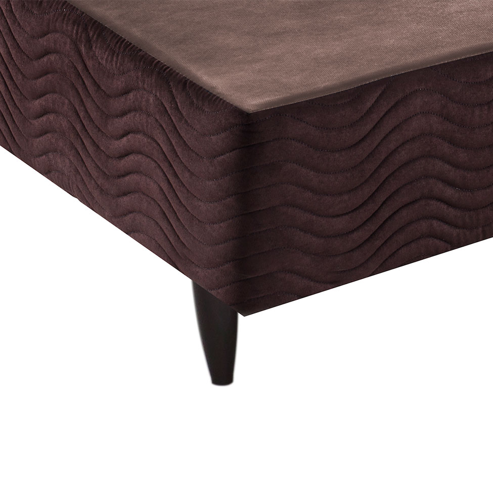 Base para Cama Box Solteiro Florence ll (23x78x188) Marrom