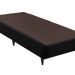 Base para Cama Box Solteiro Linen (23x108x198) Preta