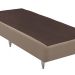 Base para Cama Box Solteiro Linen (23x78x188) Bege