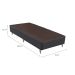 Base para Cama Box Solteiro Linen (23x78x188) Cinza