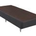 Base para Cama Box Solteiro Linen (23x78x188) Cinza
