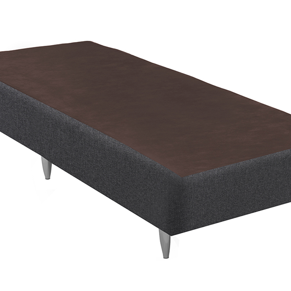 Base para Cama Box Solteiro Linen (23x78x188) Cinza