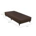 Base para Cama Box Solteiro Linen (23x78x188) Marrom