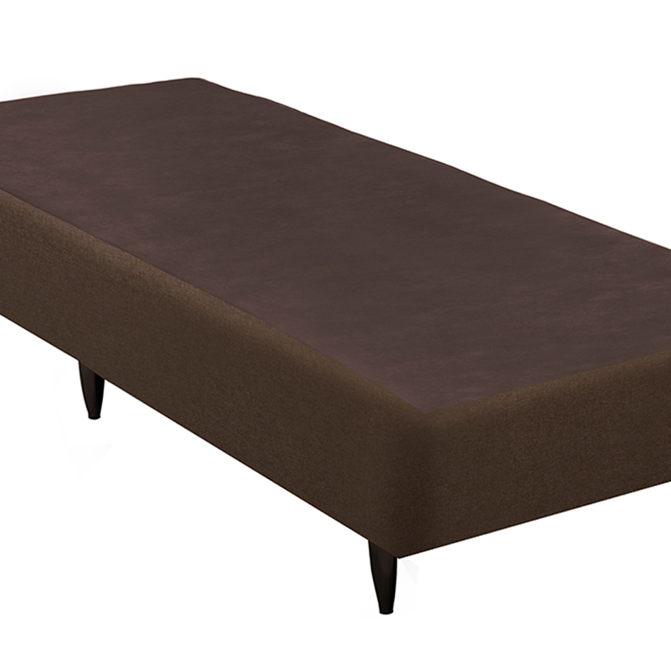 Base para Cama Box Solteiro Linen (23x78x188) Marrom