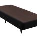 Base para Cama Box Solteiro Linen (23x78x188) Preta
