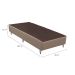 Base para Cama Box Solteiro Linen (23x88x188) Bege
