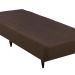 Base para Cama Box Solteiro Linen (23x88x188) Marrom