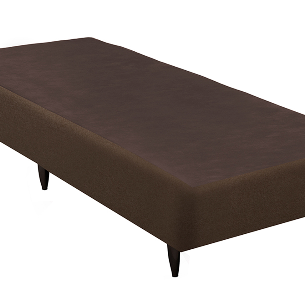 Base para Cama Box Solteiro Linen (23x88x188) Marrom