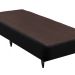 Base para Cama Box Solteiro Linen (23x88x188) Preta