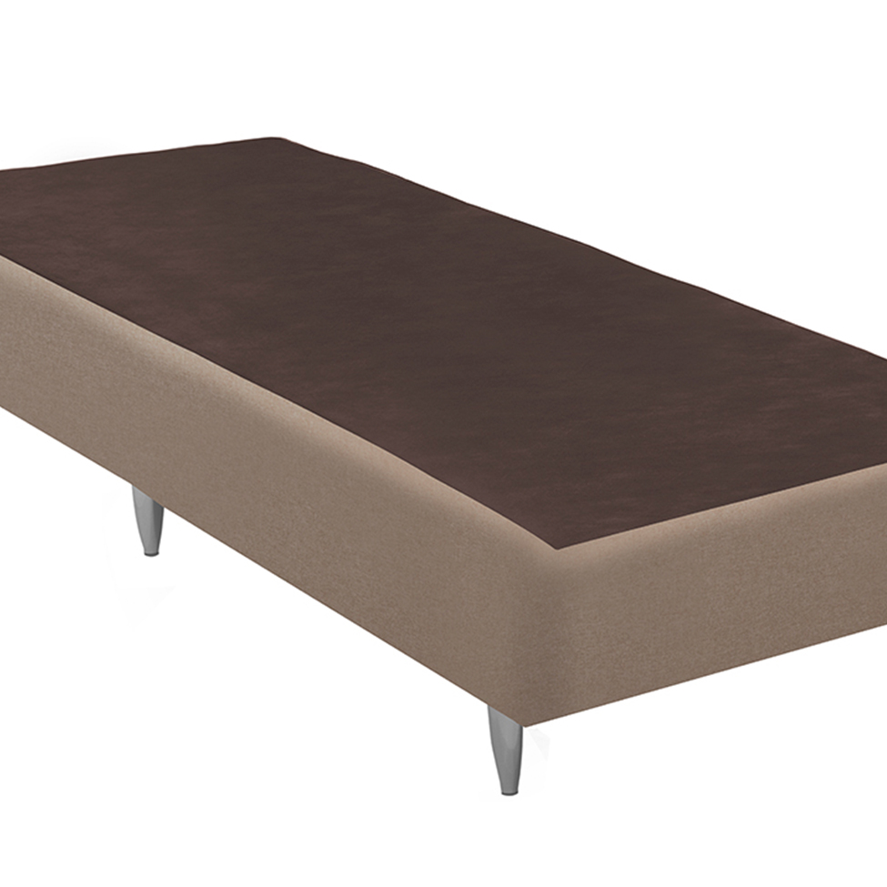 Base para Cama Box Solteiro Linen (30x88x188) Bege