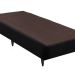 Base para Cama Box Solteiro Linen (30x88x188) Preta