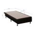 Base para Cama Box Solteiro Nero com Baú Preta