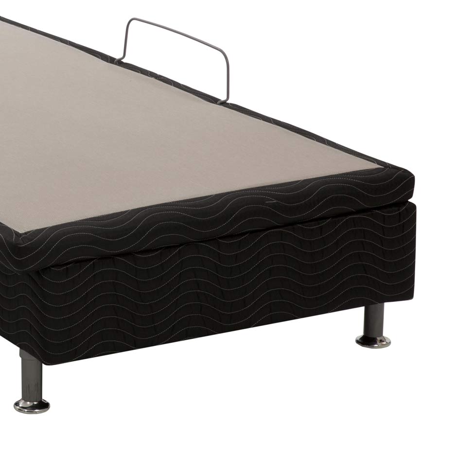 Base para Cama Box Solteiro Nero com Baú Preta
